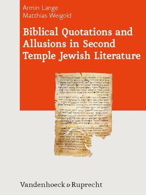 cover image of Biblical Quotations and Allusions in Second Temple Jewish Literature